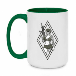 Кружки двоколірні 420ml