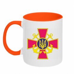 Кружка двухцветная 320ml Эмблема ВМСУ - FATLINE Кружка двухцветная 320ml Эмблема ВМСУ