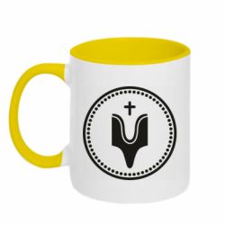 Кружка двоколірна 320ml Княжий знак Святослава Хороброго - FATLINE Кружка двоколірна 320ml Княжий знак Святослава Хороброго