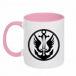 Кружка двухцветная 320ml Морская Пехота - FATLINE Кружка двухцветная 320ml Морская Пехота