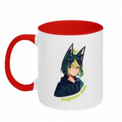 Кружка двухцветная 320ml Thighnari main - FATLINE Кружка двухцветная 320ml Thighnari main