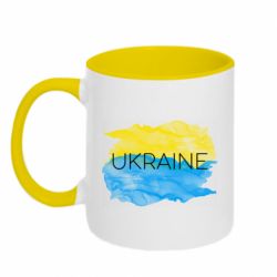 Кружка двоколірна 320ml Україна - нова реальність - FATLINE Кружка двоколірна 320ml Україна - нова реальність