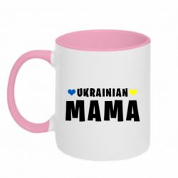 Кружка двухцветная 320ml Ukrainian mama - FATLINE Кружка двухцветная 320ml Ukrainian mama