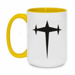 Кружка двухцветная 420ml Kill la Kill Three-Star Uniform Logo - FATLINE Кружка двухцветная 420ml Kill la Kill Three-Star Uniform Logo