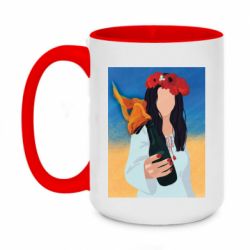 Кружки двухцветные 420ml