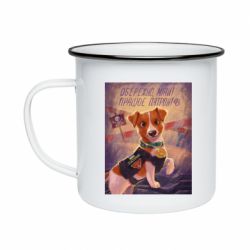 Кружка емальована Арт з псом Патроном - FATLINE Кружка емальована Арт з псом Патроном