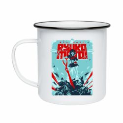 Кружка эмалированная Kill a Kill poster - FATLINE Кружка эмалированная Kill a Kill poster