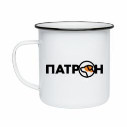 Кружка емальована Пес Патрон Логотип - FATLINE Кружка емальована Пес Патрон Логотип