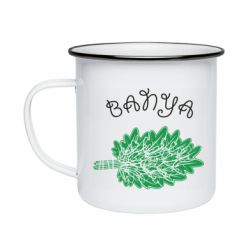 Кружка емальована Баня