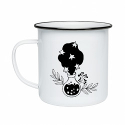 Кружка эмалированная Волшебный звездный магичный сосуд - FATLINE Кружка эмалированная Волшебный звездный магичный сосуд