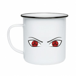 Кружка эмалированная Шаринган глаза - FATLINE Кружка эмалированная Шаринган глаза