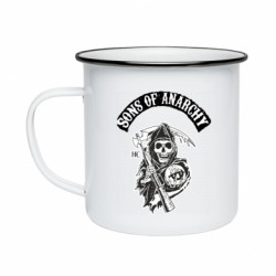Кружка эмалированная Сыны Анархии цвета - FATLINE Кружка эмалированная Сыны Анархии цвета