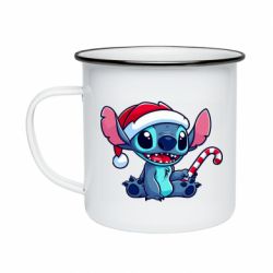 Кружка эмалированная Stitch Santa - FATLINE Кружка эмалированная Stitch Santa