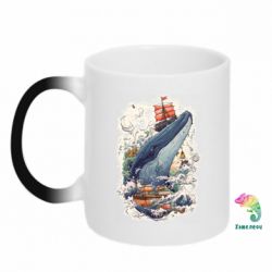 Кружка-хамелеон Бурный океан - FATLINE Кружка-хамелеон Бурный океан