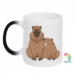 Кружка-хамелеон Дві капібари - FATLINE Кружка-хамелеон Дві капібари