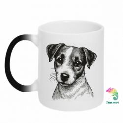 Кружка-хамелеон Джек-рассел-терьер