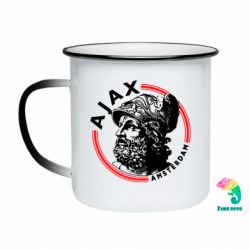 Кружка-хамелеон эмалированная Ajax лого - FATLINE Кружка-хамелеон эмалированная Ajax лого