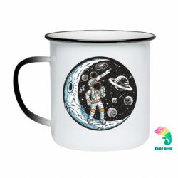 Кружка-хамелеон эмалированная Space family - FATLINE Кружка-хамелеон эмалированная Space family