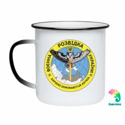 Кружка-хамелеон эмалированная Военная разведка Украина, сова - FATLINE Кружка-хамелеон эмалированная Военная разведка Украина, сова