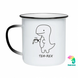 Кружка-хамелеон эмалированная TEA-REX - FATLINE Кружка-хамелеон эмалированная TEA-REX