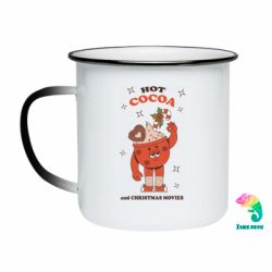 Кружка-хамелеон эмалированная Горячее Рождественское какао - FATLINE Кружка-хамелеон эмалированная Горячее Рождественское какао