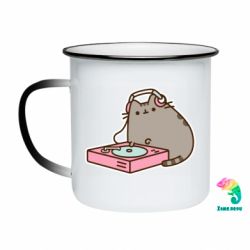 Кружка-хамелеон эмалированная Pusheen and Music - FATLINE Кружка-хамелеон эмалированная Pusheen and Music