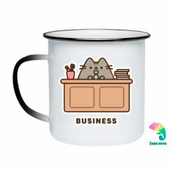Кружка-хамелеон эмалированная Pusheen Business - FATLINE Кружка-хамелеон эмалированная Pusheen Business
