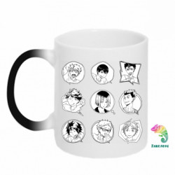 Кружка-хамелеон Haikyuu