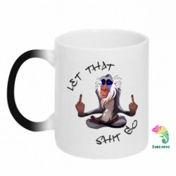 Кружка-хамелеон Let that shit go Rafiki - FATLINE Кружка-хамелеон Let that shit go Rafiki
