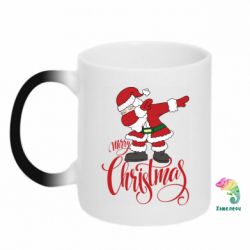 Кружка-хамелеон Merry Christmas Santa Dabbing - FATLINE Кружка-хамелеон Merry Christmas Santa Dabbing