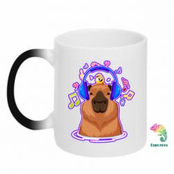 Кружка-хамелеон Музыкальная Капибара - FATLINE Кружка-хамелеон Музыкальная Капибара