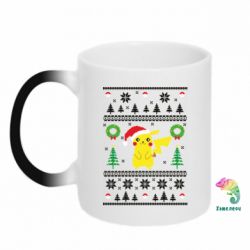 Кружка-хамелеон Pikachu Christmas sweater - FATLINE Кружка-хамелеон Pikachu Christmas sweater