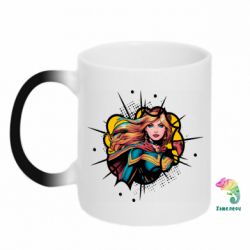 Кружка-хамелеон Український Марвел Героїня у Вінку - FATLINE Кружка-хамелеон Український Марвел Героїня у Вінку