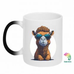 Кружка-хамелеон Верблюд в очках