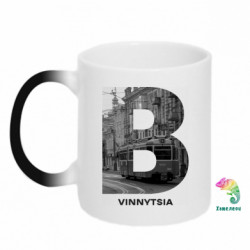 Кружка-хамелеон Vinnytsia Black & White - FATLINE Кружка-хамелеон Vinnytsia Black & White