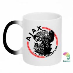 Кружка-хамелеон с блестками Ajax лого - FATLINE Кружка-хамелеон с блестками Ajax лого
