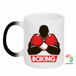 Кружка-хамелеон с блестками Box Fighter - FATLINE Кружка-хамелеон с блестками Box Fighter
