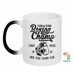 Кружка-хамелеон с блестками Boxing Champ - FATLINE Кружка-хамелеон с блестками Boxing Champ