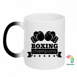 Кружка-хамелеон с блестками Boxing Champions - FATLINE Кружка-хамелеон с блестками Boxing Champions