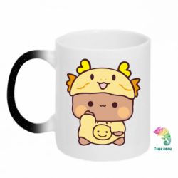 Кружка-хамелеон с блестками Dragon Dudu - FATLINE Кружка-хамелеон с блестками Dragon Dudu