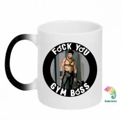 Кружка-хамелеон с блестками F*ck You Gym Boss - FATLINE Кружка-хамелеон с блестками F*ck You Gym Boss