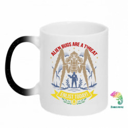 Кружки-хамелеоны с блестками