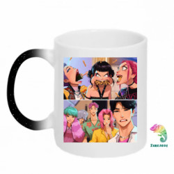 Кружки-хамелеоны с блестками