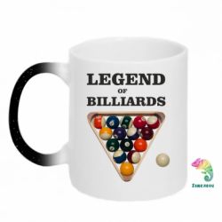Кружка-хамелеон с блестками Legend of Billiards - FATLINE Кружка-хамелеон с блестками Legend of Billiards