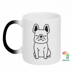 Кружка-хамелеон с блестками Little bulldog - FATLINE Кружка-хамелеон с блестками Little bulldog