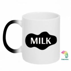 Кружка-хамелеон с блестками Молоко milk - FATLINE Кружка-хамелеон с блестками Молоко milk
