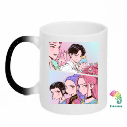 Кружки-хамелеоны с блестками