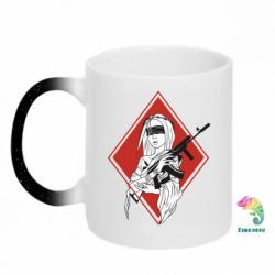 Кружки-хамелеоны с блестками