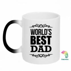 Кружка-хамелеон з блискітками World's Best Dad - FATLINE Кружка-хамелеон з блискітками World's Best Dad