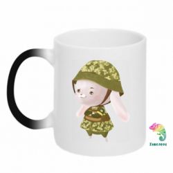 Кружка-хамелеон Заєць ЗСУ - FATLINE Кружка-хамелеон Заєць ЗСУ